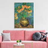 Vincent van Gogh - Kiemplanten in een koperen vaas Canvas Afdruk (Insitu (Woonkamer))