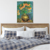 Vincent van Gogh - Kiemplanten in een koperen vaas Canvas Afdruk (Insitu (Slaapkamer))