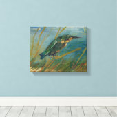 Vincent Van Gogh - Kingfisher aan de waterzijde Canvas Afdruk (Insitu (Houten vloer))
