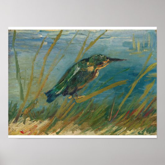Vincent Van Gogh - Kingfisher aan de waterzijde Poster (Voorkant)
