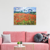 Vincent van Gogh - Klaprozenveld Canvas Afdruk (Insitu (Woonkamer))