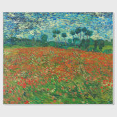 Vincent Van Gogh Klaprozenveld Fijne Kunst Cadeaupapier (Vlak)