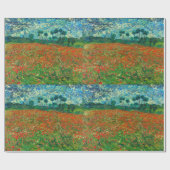 Vincent Van Gogh Klaprozenveld Fijne Kunst Cadeaupapier (Vlak)