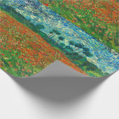Vincent Van Gogh Klaprozenveld Fijne Kunst Cadeaupapier (Hoek)