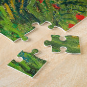 Vincent Van Gogh Klaprozenveld Fijne Kunst Legpuzzel (Zijkant)