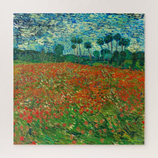 Vincent Van Gogh Klaprozenveld Fijne Kunst Legpuzzel (Verticaal)