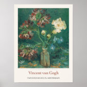 Vincent van Gogh Klein flesje met pioenen Art Pri Poster (Voorkant)