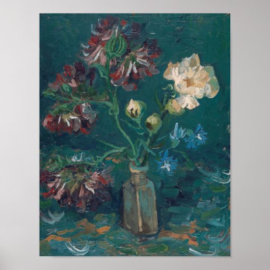 Vincent Van Gogh - Kleine fles met pony's Poster (Voorkant)