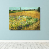 Vincent van Gogh, Korenveld, Korenveld Canvas Afdruk (Insitu (Houten vloer))