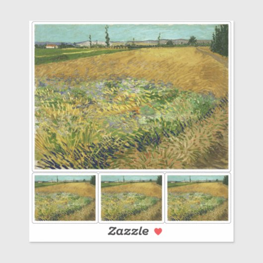 Vincent van Gogh, Korenveld, Korenveld Sticker (Vel)