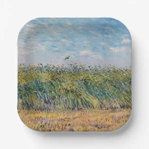 Vincent van Gogh - Korenveld met een leeuwerik Papieren Bordje