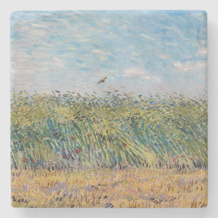 Vincent van Gogh - Korenveld met een leeuwerik Stenen Onderzetter