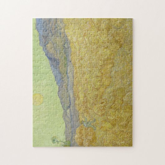 Vincent van Gogh, Korenveld met een maaier Legpuzzel (Verticaal)