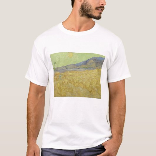 Vincent van Gogh, Korenveld met een maaier T-shirt (Voorkant)