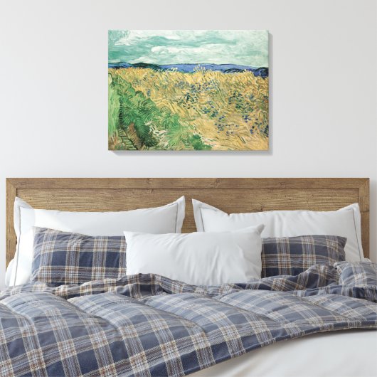 Vincent van Gogh, Korenveld met korenbloemen Canvas Afdruk (Insitu (Slaapkamer))