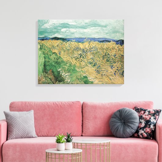 Vincent van Gogh, Korenveld met korenbloemen Canvas Afdruk (Insitu (Woonkamer))