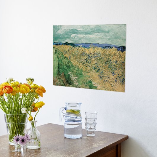 Vincent van Gogh, Korenveld met korenbloemen Folie Afdrukken (Laag (Keuken))