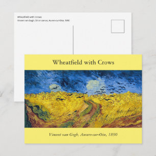 Vincent van Gogh - Korenveld met kraaien Briefkaart