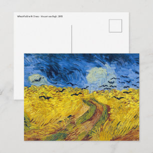 Vincent van Gogh - Korenveld met kraaien Briefkaart