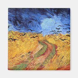 Vincent Van Gogh - Korenveld met kraaien Magneet