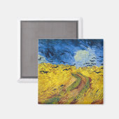 Vincent van Gogh - Korenveld met kraaien Magneet (Voorkant / Achterkant)