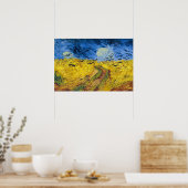 Vincent van Gogh - Korenveld met kraaien Poster (Keuken)