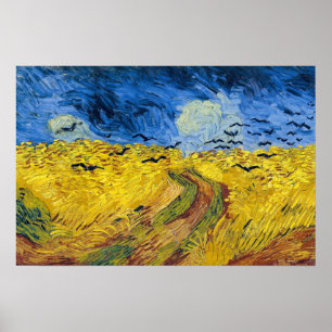 Vincent van Gogh - Korenveld met kraaien Poster