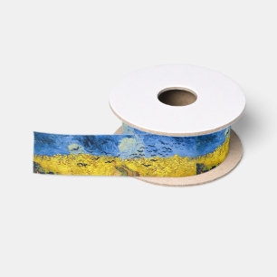 Vincent van Gogh - Korenveld met kraaien Satijnen Lint