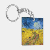 Vincent van Gogh - Korenveld met kraaien Sleutelhanger (Voorkant Links)