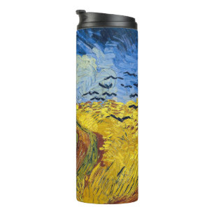 Vincent van Gogh - Korenveld met kraaien Thermosbeker