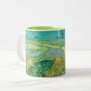 Vincent van Gogh - Korenvelden bij Auvers Tweekleurige Koffiemok