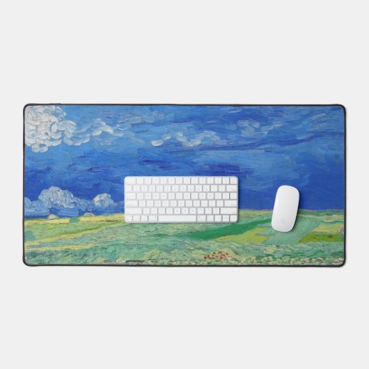 Vincent van Gogh - Korenvelden onder Onweerslucht Bureaumat (Keyboard & Muis)
