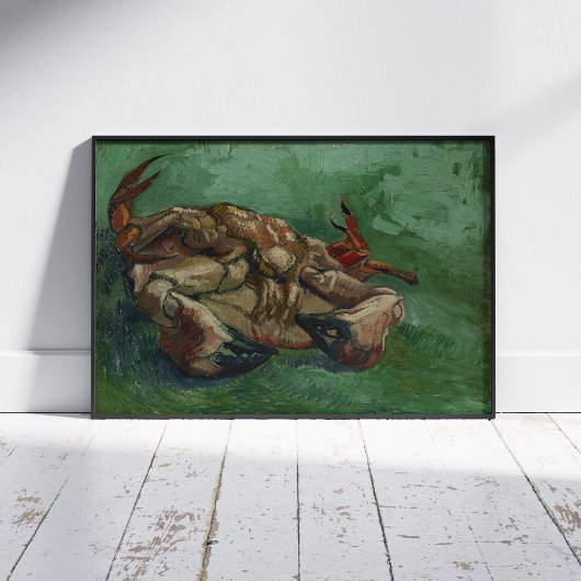 Vincent van Gogh, krab op zijn rug Foto Afdruk