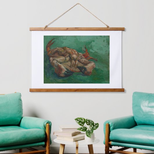 Vincent van Gogh, krab op zijn rug Hangend Wandkleed (Woonkamer)