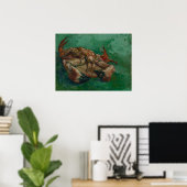 Vincent van Gogh, krab op zijn rug Poster (Thuiskantoor)