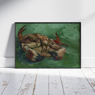 Vincent van Gogh, krab op zijn rug Poster