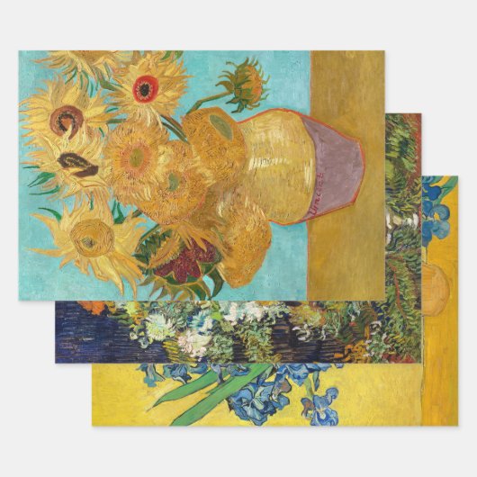 Vincent Van Gogh Kunst Decoupage Inpakpapier Vel (Set)
