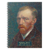 Vincent van Gogh  Kunst Gouden Monogram Schets Notitieboek (Voorkant)