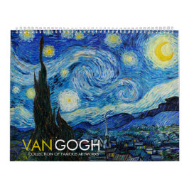 Vincent van Gogh Kunstenaar Vintage Schone Kunst 2 Kalender