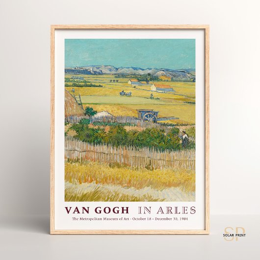 Vincent van Gogh La Crau in de buurt van Arles Art Poster