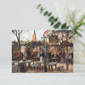 Vincent Van Gogh - La Guinguette op Montmartre Bedankkaart (Staand voorkant)
