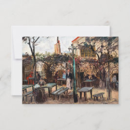 Vincent Van Gogh - La Guinguette op Montmartre Bedankkaart