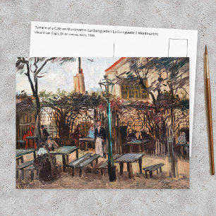 Vincent Van Gogh - La Guinguette op Montmartre Briefkaart