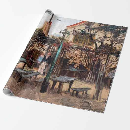 Vincent Van Gogh - La Guinguette op Montmartre Cadeaupapier (Uitgerold)