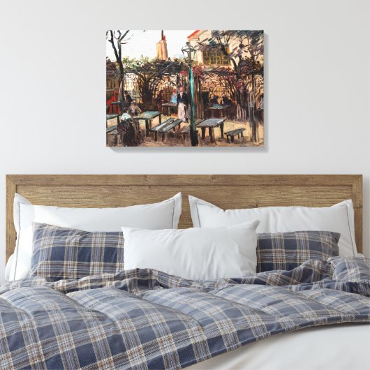 Vincent Van Gogh - La Guinguette op Montmartre Canvas Afdruk (Insitu (Slaapkamer))