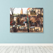 Vincent Van Gogh - La Guinguette op Montmartre Canvas Afdruk (Insitu (Houten vloer))