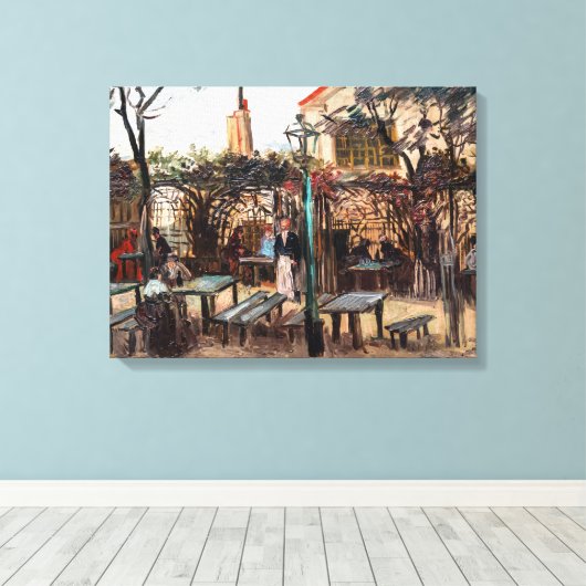Vincent Van Gogh - La Guinguette op Montmartre Canvas Afdruk (Insitu (Houten vloer))