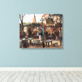 Vincent Van Gogh - La Guinguette op Montmartre Canvas Afdruk (Insitu (Houten vloer))