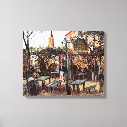 Vincent Van Gogh - La Guinguette op Montmartre Canvas Afdruk (Voorkant)