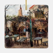Vincent Van Gogh - La Guinguette op Montmartre Keramisch Ornament (Achterkant)